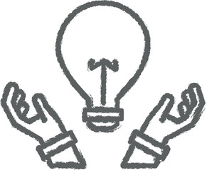 Poster - Knowledge, idea icon grunge style vector