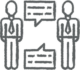 Poster - Business, networking icon grunge style vector