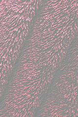 Poster - Trendy wool texture abstract artwork in pink and grey