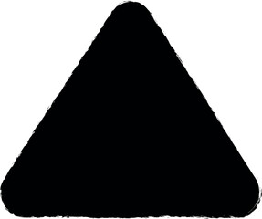 Fototapete - exclamation mark in a triangle icon grunge style vector