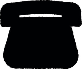 Aufkleber - line phone icon grunge style vector