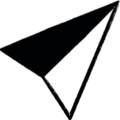 Poster - paper airplane icon grunge style vector