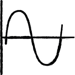 Poster - financial chart line icon grunge style vector