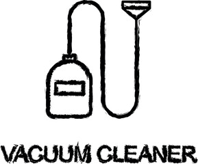 Poster - vacuum cleaner icon grunge style vector