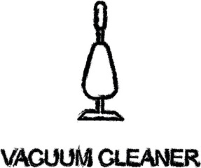 Poster - vacuum cleaner icon grunge style vector