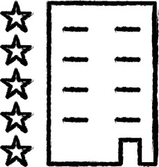 Poster - 5 stars hotel icon grunge style vector