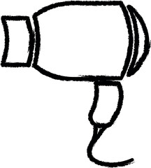 Poster - hair dryer icon grunge style vector