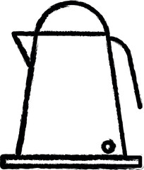 Poster - Electric kettle icon grunge style vector