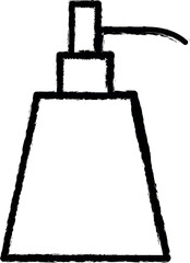Poster - liquid soap icon grunge style vector