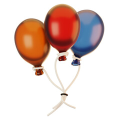 Fototapete - 3d rendering balloon icon with cartoon style 