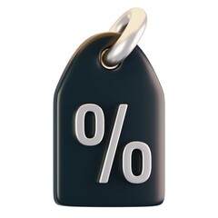 Fototapete - Discount tag icon on 3d rendering with cartoon style
