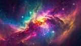 Fototapeta Fototapety kosmos - colorful space galaxy cloud nebula stary night cosmos universe science astronomy supernova background wallpaper