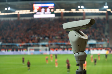 CCTV camera at the stadium during the match