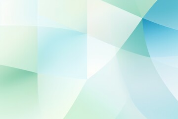 Wall Mural - Geometric shape gradient pastel color background. Green, blue soft background