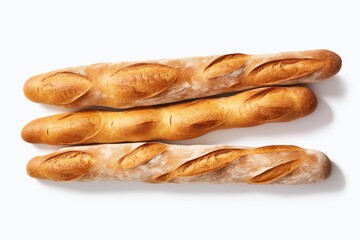 Two Freshly Baked Loaves of Bread on a Clean White Surface