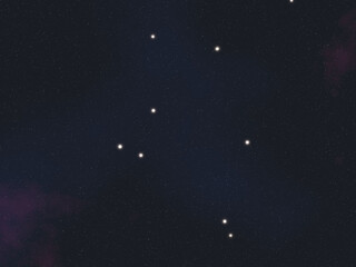 Wall Mural - libra constellation stars in outer space. 3d rendered illustration elements of this image were furni