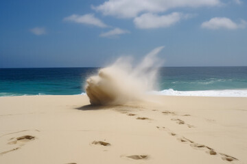 Canvas Print - Maelstrom of frothy water