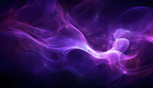 Purple Swirls Are Moving On A Dark Surface