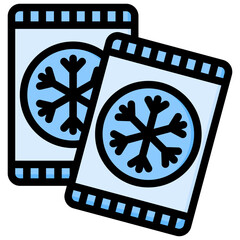 Poster - Frozen Food Outline Color Icon