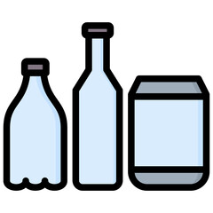 Poster - Beverage Outline Color Icon