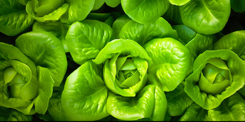 Sticker - Close up of Lettuce in the Garden