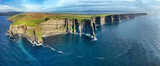 Fototapeta  - Cliffs of Moher Aerial Panoramic