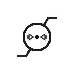 atmospheric pressure limitation icon symbol sign vector