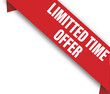 limited time offer corner sales banner vector illustration