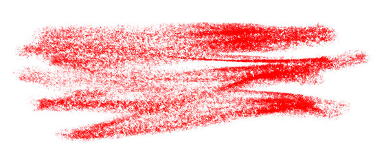 red pencil strokes isolated on transparent background