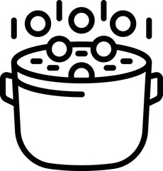 Canvas Print - Bubble tea prepare icon outline vector. Asian balls beverage. Iced Taiwanese tea
