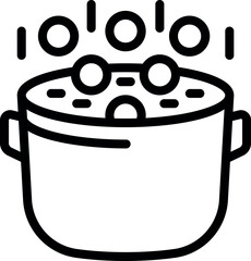 Poster - Bubble tea prepare icon outline vector. Asian balls beverage. Iced Taiwanese tea