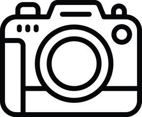 Poster - Image capturing tool icon outline vector. Digital shooting device. Professional filming equipment