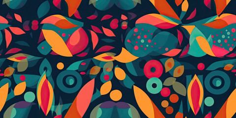 Sticker - A colorful background with shapes and colors