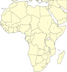  Vector sketch illustration of africa map design