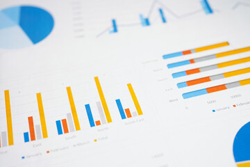 Chart graph paper. Finance, account, statistic, investment data economy, stock exchange business.