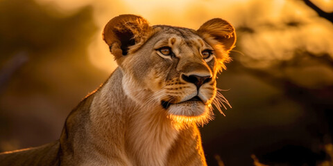 Poster - Closeup of an aggressive animal