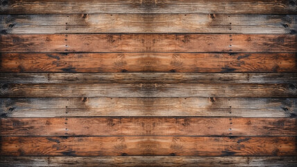 Wall Mural - close up of wall made of wooden planks. Generative AI.