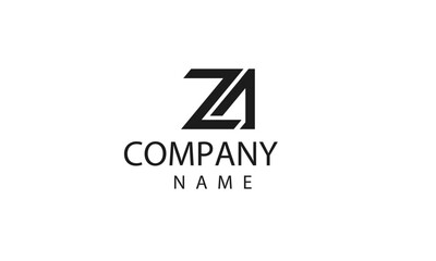 ZA letter logo design concept