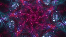 Hypnotic Cosmic Star Supernova Seamless Looping Kaleidoscope Mandala, Abstract Energy Core Tunnel Trance Music Background Ecstasy, VJ Music Visual Pulse Beats.