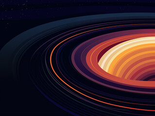 Wall Mural - Creative illustration of universe planet,created with Generative AI tecnology.