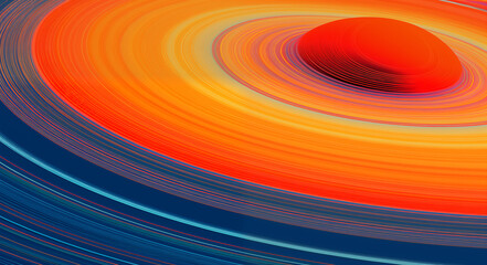 Wall Mural - Creative illustration of universe planet,created with Generative AI tecnology.