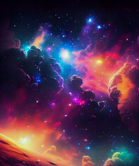 universe filled with stars, nebula and galaxy