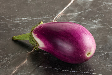 Raw purple ripe eggplant for cooking