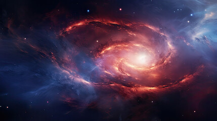 Wall Mural - the spiral galaxy in space. nebula and galaxy