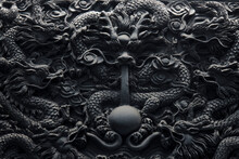 Chinese Carving Depicting A Dragon