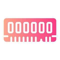 random access memory gradient icon