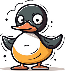  Cartoon penguin vector illustration cute cartoon penguin