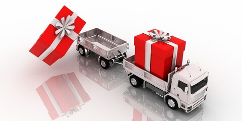 Poster - gifts delivery
