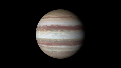 Wall Mural - Jupiter the largest planet of our solar system. Gas giant planet.