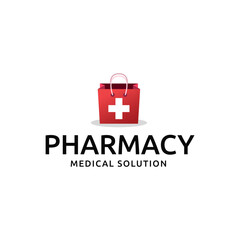 Wall Mural - Medical Cross and Health Pharmacy Logo Vector Template on white background